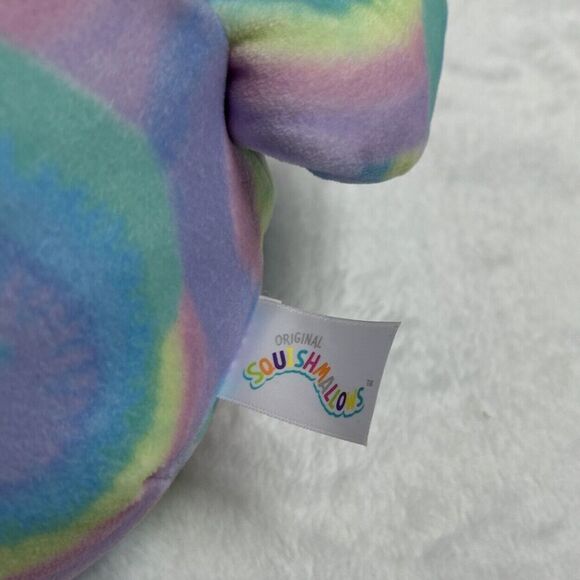 Squishmallows Felexine The Fox Plush Toy Animal 10” Tye Dye Rainbow Swirls - Picture 4 of 6
